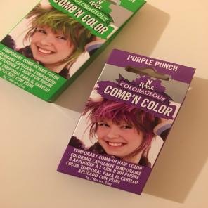 Hair Dye Temporary Purple + Green 2x