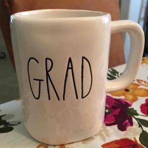 Rae Dunn Ceramic GRAD Mug