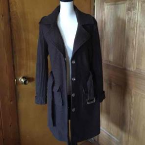 Susan Bristol Wool Sweater Jacket Large