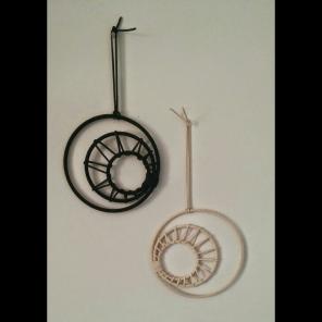 Leather Circle Moons RESERVED