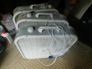 4 box fans selling SEPARATELY