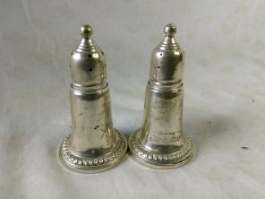 Sterling silver salt/pepper shakers