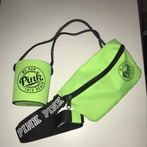 VS Pink drink koozie and fanny pack duo