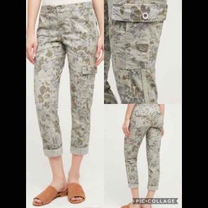 NWT Anthropologie Floral Wanderer Cargos