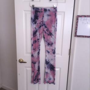 Blue, Pink, And White Leggings