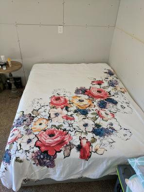 Floral duvet cover