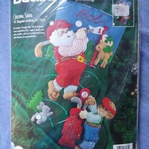 Golfing Santa Stocking Kit