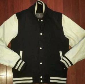 Men's VARSITY JACKET BLUE WHITE CREAM