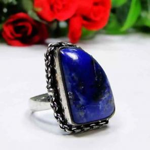 Lapis Lazuli & Silver Overlay Ring