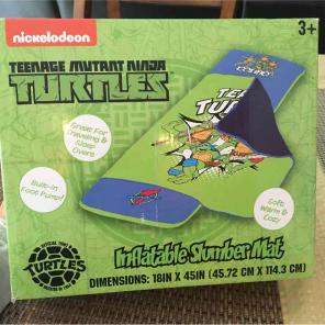 Inflatable slumber mat ninja turtles