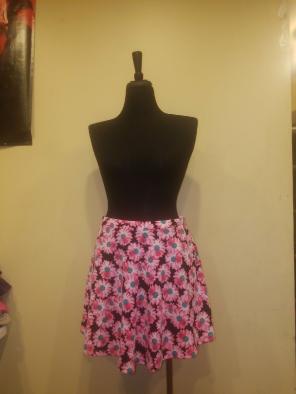 Pink Flower Skirt