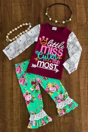 Girls lace outfit