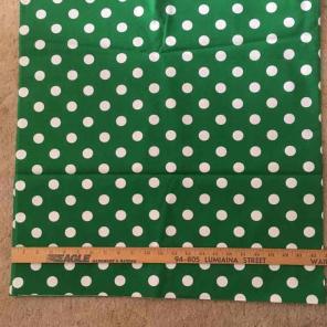 Green Polka Dot Fabric