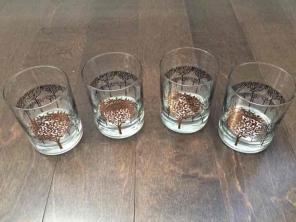 Otagiri golden mist tree bar glasses