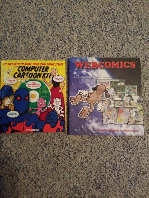 Webcomic and cartoon kit books