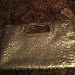 Cute Metallic Gold Clutch
