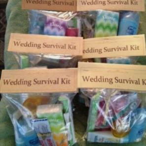 5 Wedding survival Kit bags