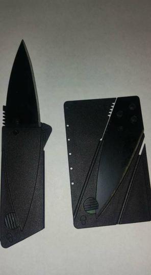 Folding Credit card knives