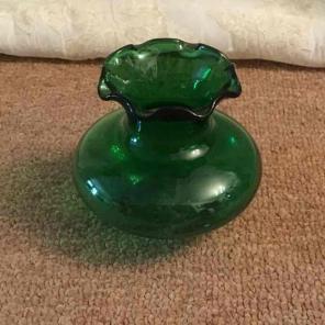 Emerald Green Handblown Glass