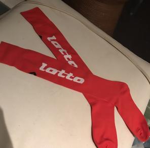 Red Professional Soccer Lotto Socks