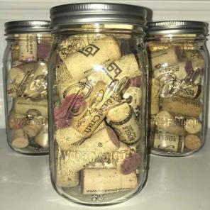 Mason Jar full or wine corks