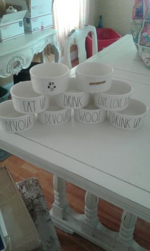 Large dog bowls- Devour, Eat Up, More