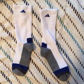Adidas Blue & White Socks
