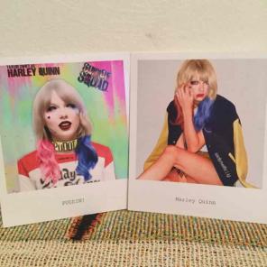 Taylor Swift as Harley Quinn Polaroids