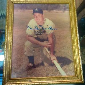Signed Duke Snider photo