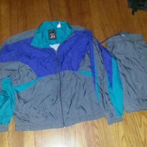 USA Olympics 80s track suit mens Large