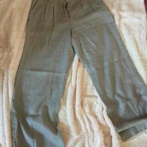 Linen wide leg pants