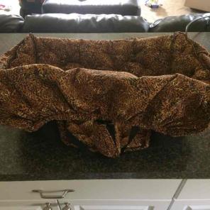 Cheetah Shopping Cart Cover
