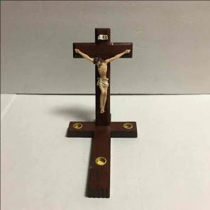 Catholic Crucifix Sick call cross wooden