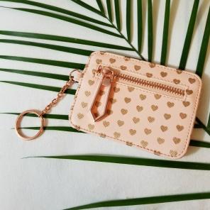 Pink/Rose Gold CC Keychain Holder