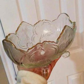 Antique glass fruit bowls