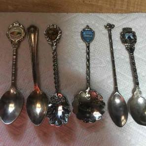 Collectible small silver spoons