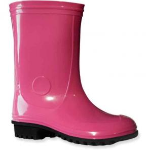 Pink children's rain boots