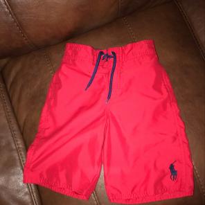 Like New Boys Polo Swimming Trunks Size