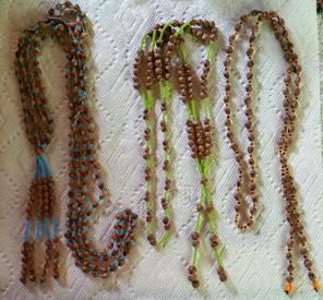 3 Natural/Organic & Seed Bead Necklace
