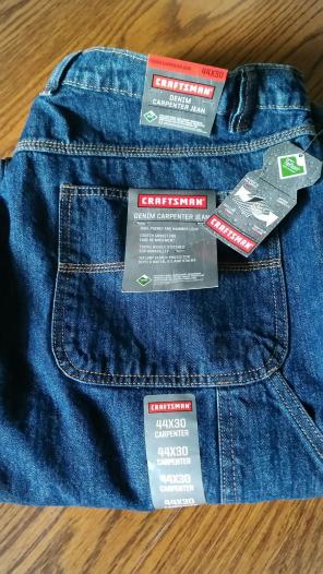 Craftsmen denim carpenter jeans. 44 x 30