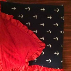 Anchors Minky Blanket