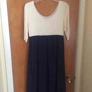 Pink Blush maternity maxi size Large