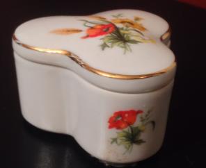 Vintage Lefton China Trinket Box