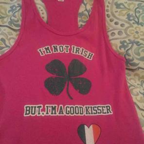 St Patrick's Day tank one of a kind