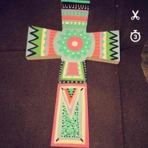 Colorful cross