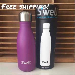 9oz S'well bottle, amethyst quartz