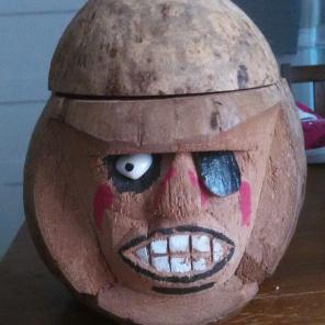Wooden Pirate Drink Holder