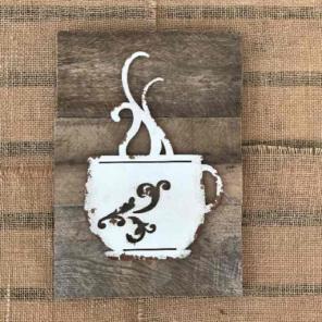Rustic Farmhouse Wood Coffee Pallet Sign