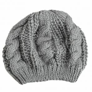 Braided beanie winter hat