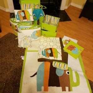 Zutano Elephant Baby Bedding Set (Crib)